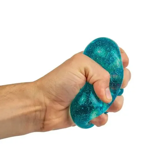 BUNDLE OF 3 - NeeDoh Nice Cube Glitter & Glow Squishy Toy Random Color - Picture 6 of 11